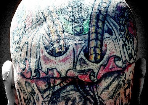 Tatuajes en la CABEZA: Diseños chocantes para HOMBRES
