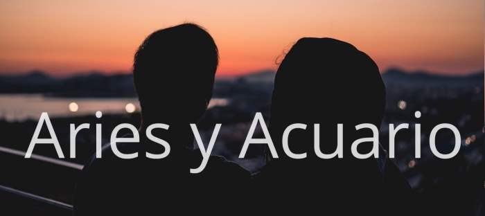 Aries y Acuario: Descubre si estos dos signos tienen (o no) futuro como pareja