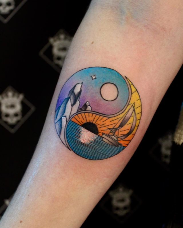 tattoo femenino del yin y yang 28