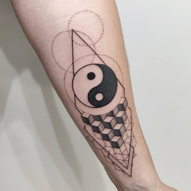 tattoo femenino del yin y yang 56