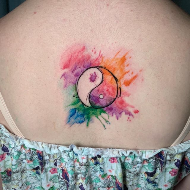 tattoo femenino del yin y yang 57