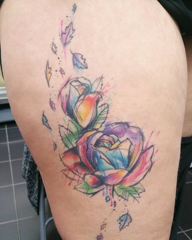 tattoo femenino flor 21