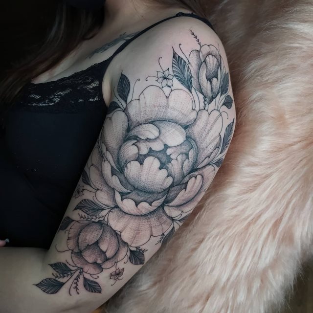 tattoo femenino flor 39