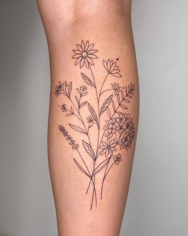 tattoo femenino flor 50