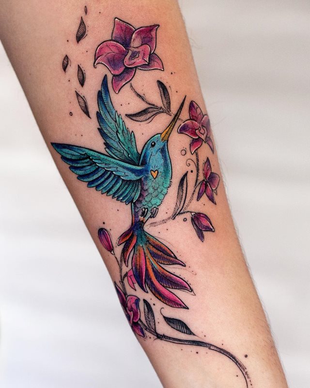 tattoo femenino flor para el brazo 40