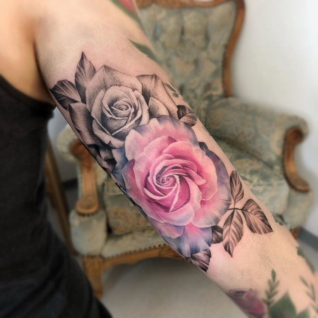 tattoo femenino flor para el brazo 68