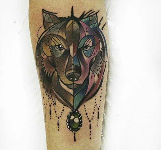 tattoo femenino lobo 42