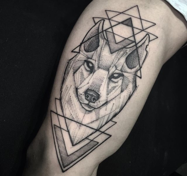 tattoo femenino lobo 56