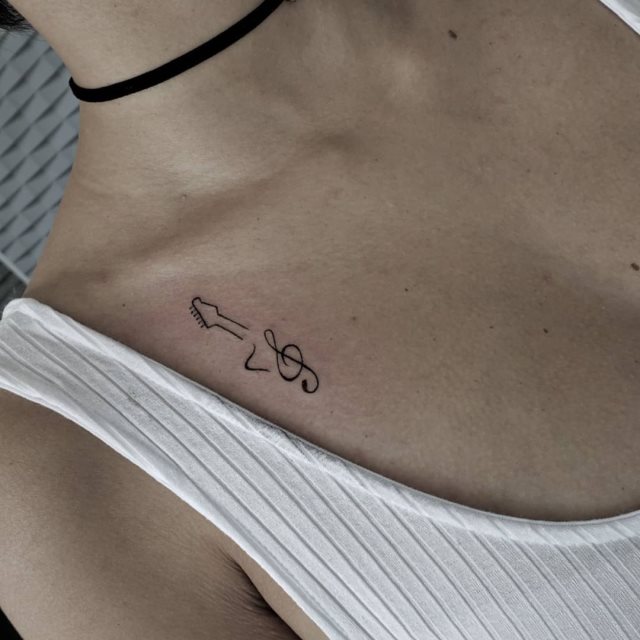 tattoo femenino musical 57