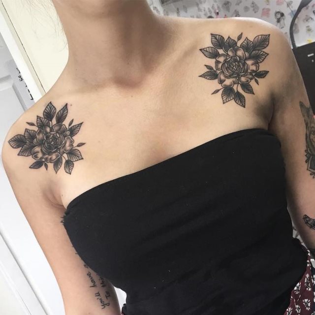 tattoo femenino para el hombro 161