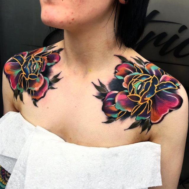 tattoo femenino para el hombro 180