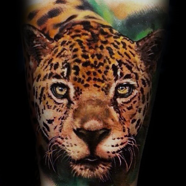 tatuaje leopardo para hombre 02