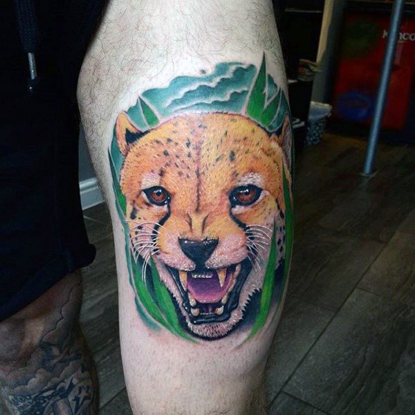 tatuaje leopardo para hombre 05