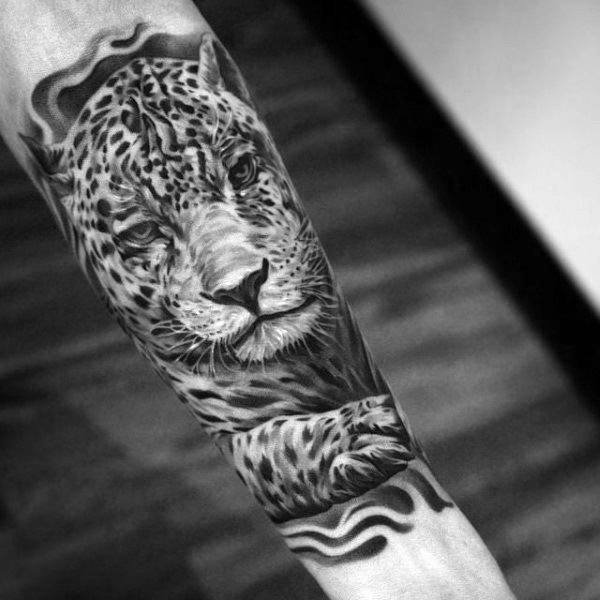 tatuaje leopardo para hombre 12