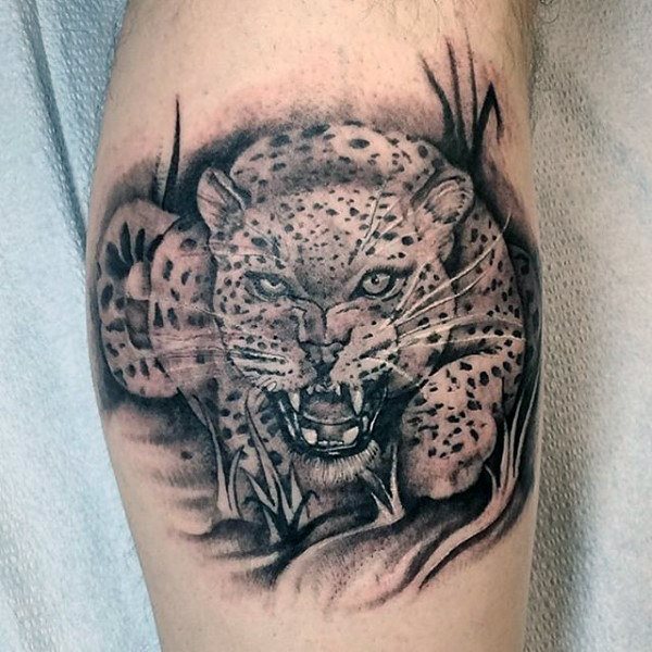 tatuaje leopardo para hombre 13