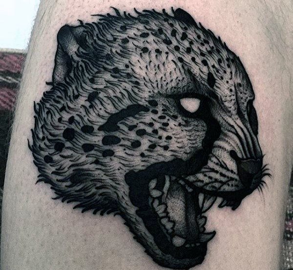 tatuaje leopardo para hombre 20