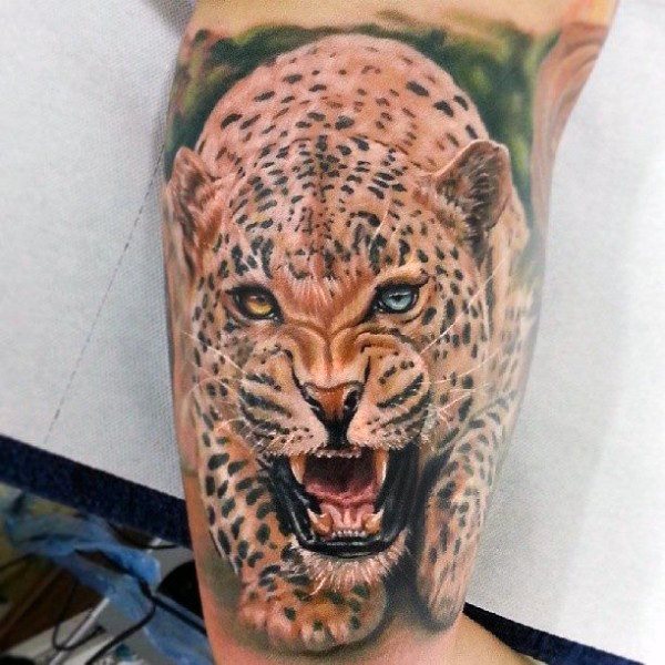 tatuaje leopardo para hombre 33