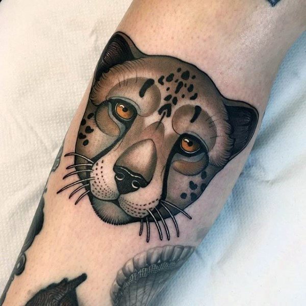 tatuaje leopardo para hombre 38