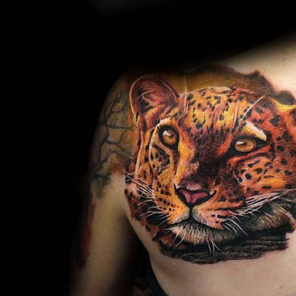 tatuaje leopardo para hombre 40
