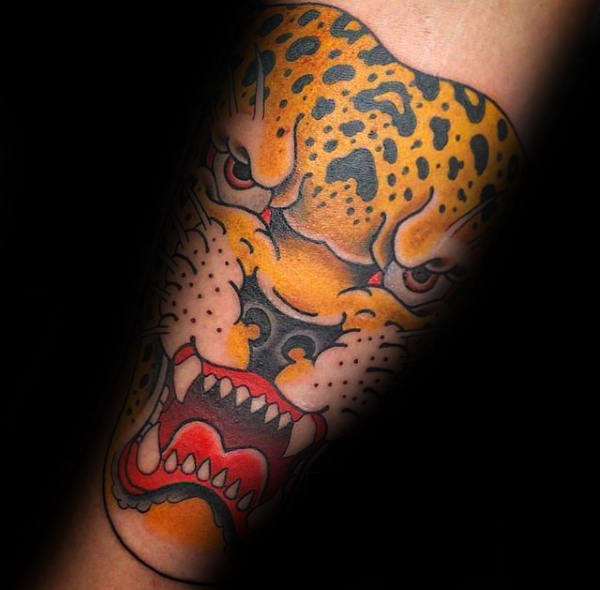 tatuaje leopardo para hombre 47