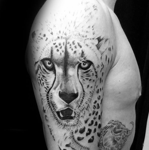 tatuaje leopardo para hombre 49