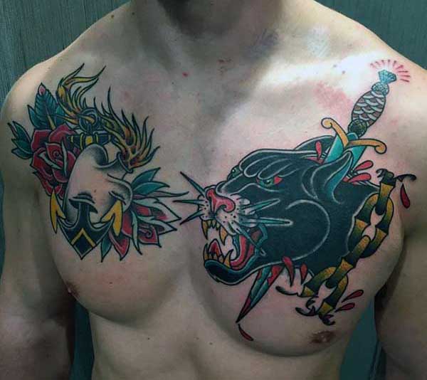 tatuaje pantera para hombre 03