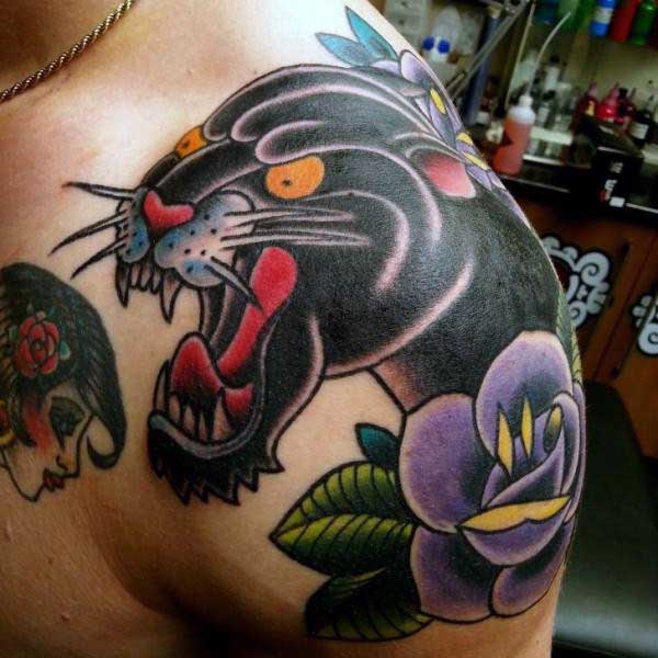 tatuaje pantera para hombre 34