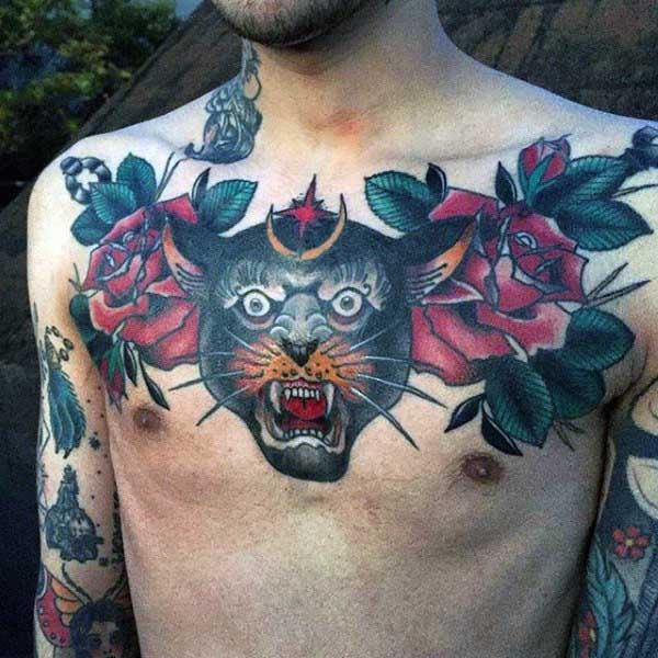tatuaje pantera para hombre 36