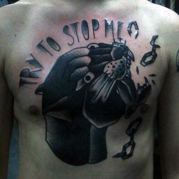 tatuaje pantera para hombre 39