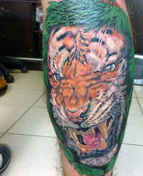 tatuaje tigre para hombre 13