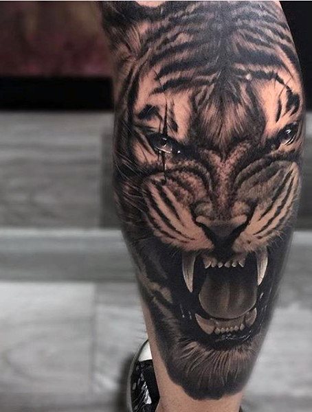 tatuaje tigre para hombre 15