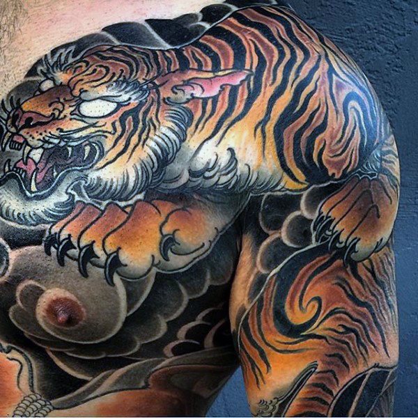tatuaje tigre para hombre 17