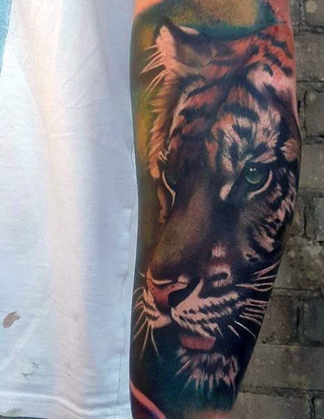 tatuaje tigre para hombre 18