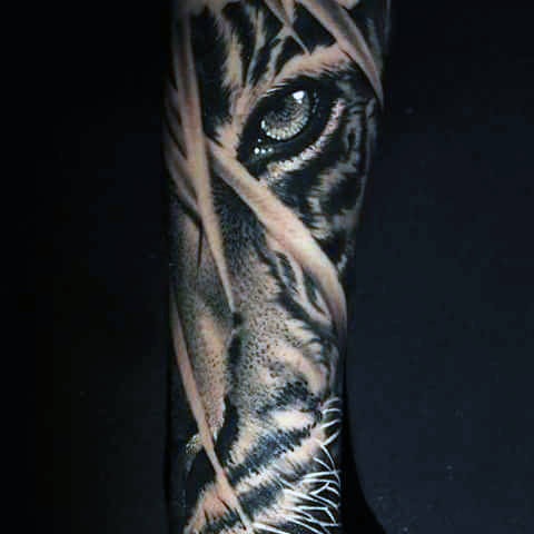 tatuaje tigre para hombre 22