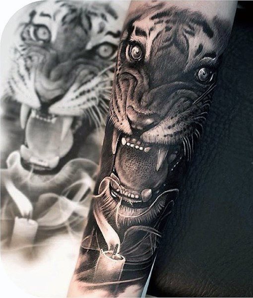 tatuaje tigre para hombre 26