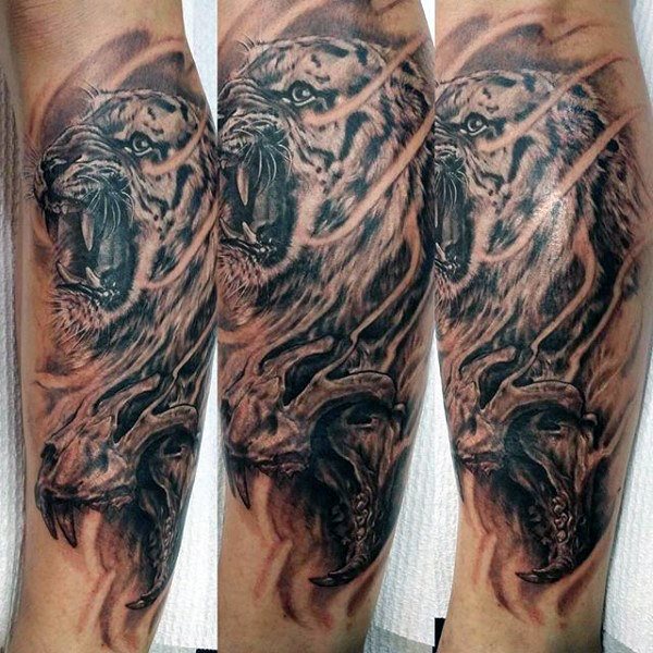 tatuaje tigre para hombre 28