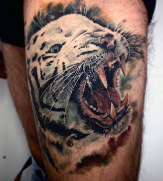 tatuaje tigre para hombre 36