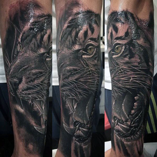 tatuaje tigre para hombre 38