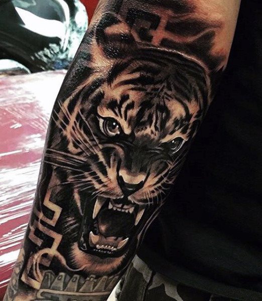 tatuaje tigre para hombre 45