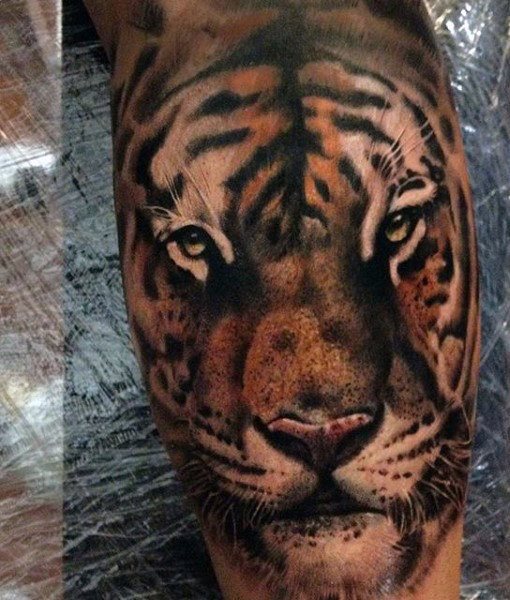 tatuaje tigre para hombre 47