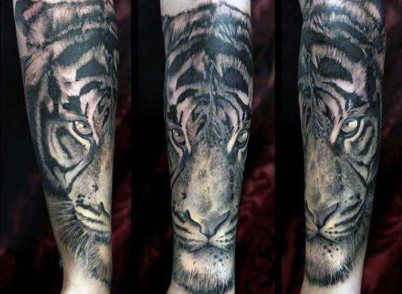 tatuaje tigre para hombre 52