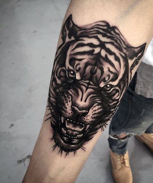 tatuaje tigre para hombre 53