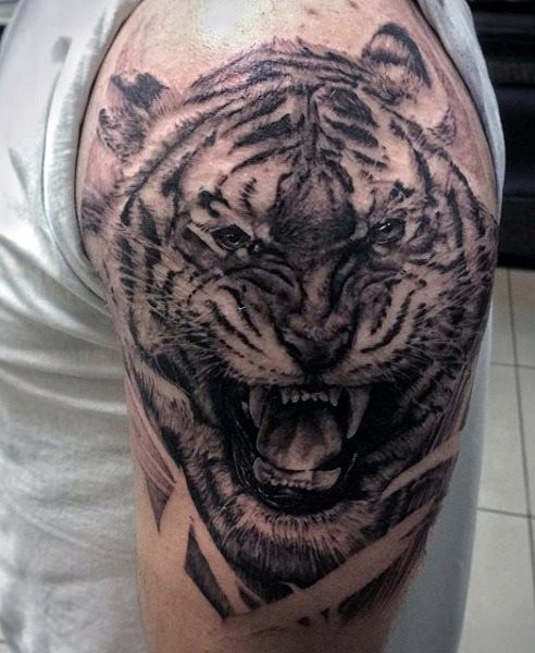 tatuaje tigre para hombre 65