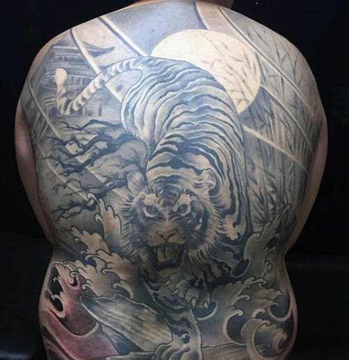 tatuaje tigre para hombre 75
