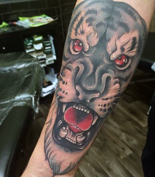 tatuaje tigre para hombre 79