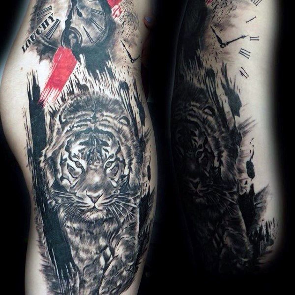 tatuaje tigre para hombre 91