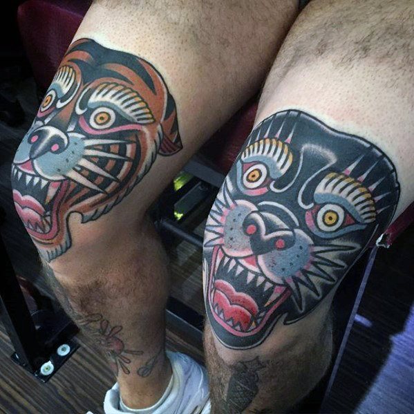 tatuaje clasico pantera para hombre 25